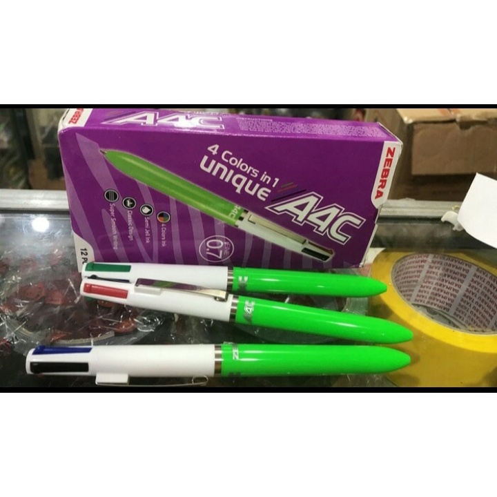 

GHM BISA COD - PULPEN 4 WARNA JELL INK 0.7MM x