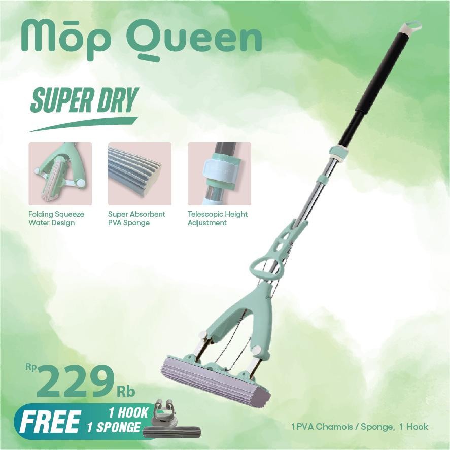 Mop Queen by Stein Alat Pel Lantai Sponge Chamois MopQueen