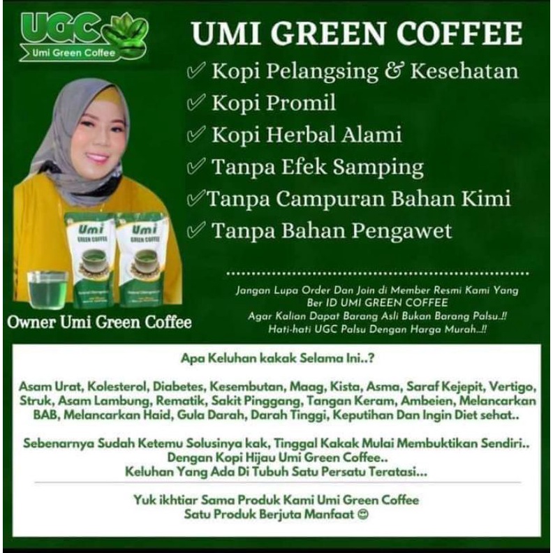 

UGC UMI GREEN COFFEE