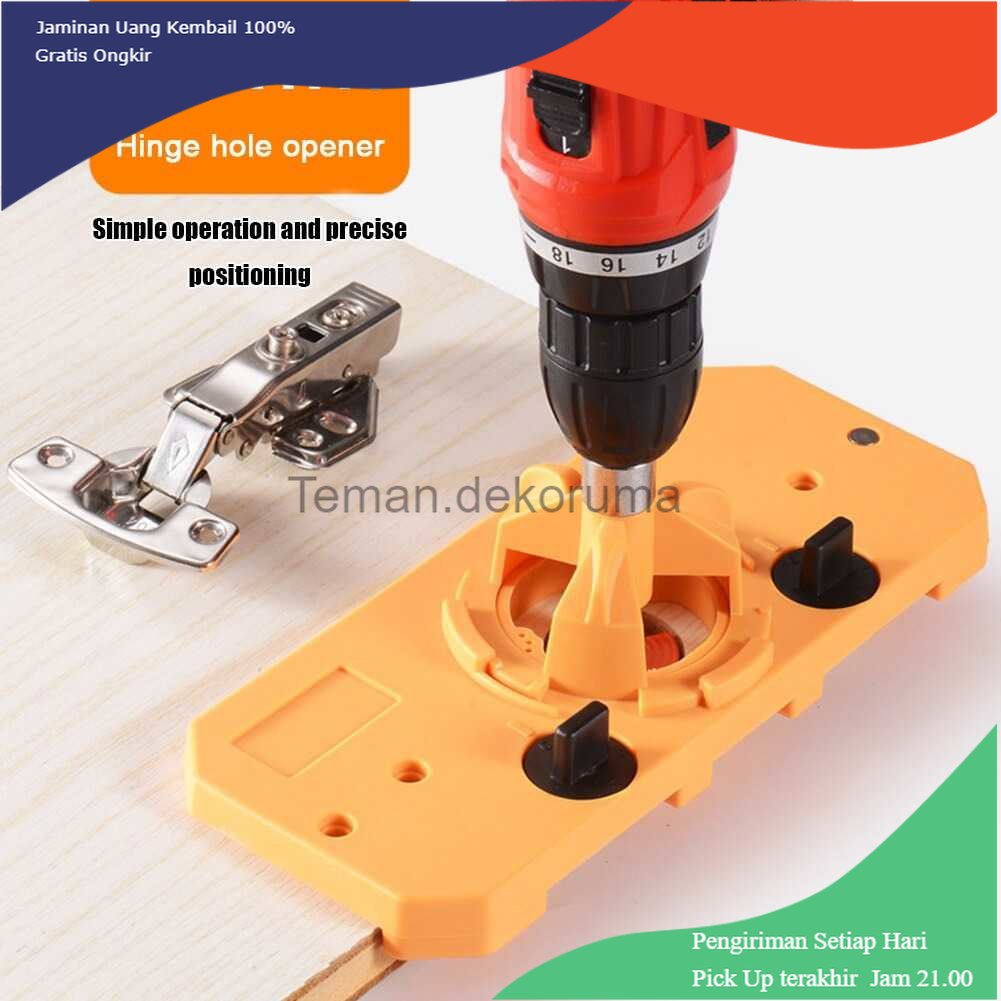 TD - PKK Xcan Alat Bantu Bor Hinge Jig Drill Guide Positioner 35mm - WX013