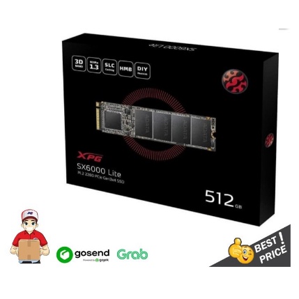 ADATA SSD XPG SX6000 LITE 512GB SX6000LITE 512 GB NVME M2 siap tempur