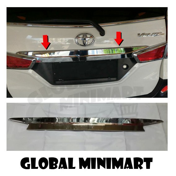 Lis List Pintu Belakang Trunk Lid Belakang Mobil Grand New Avanza / Great New Xenia 2015 Full Chrome