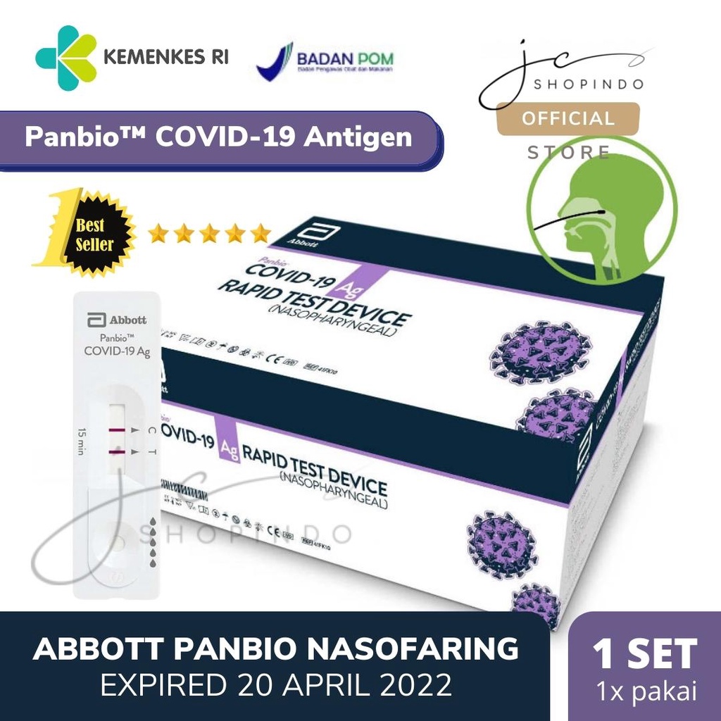 [bdg] NEW PANBIO Abbott Rapid Test Antigen COVID-19 Nasopharyngeal / Naso / Nasofaring