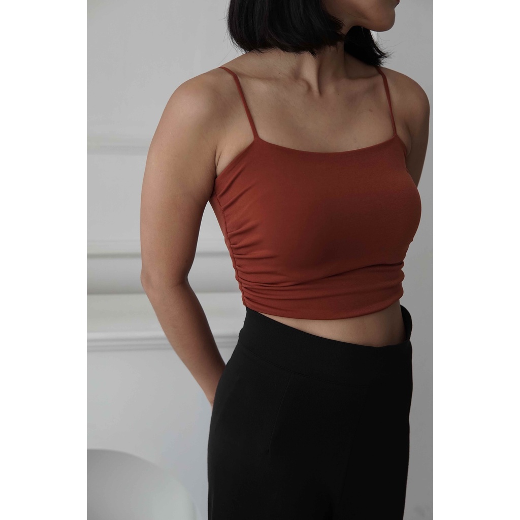 ByThera  Holly Tanktop - Tanktop Kerut Crop - ByThera by Thera