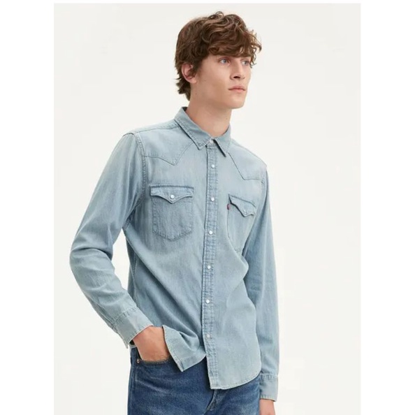 kemeja jeans classic western shirt levis