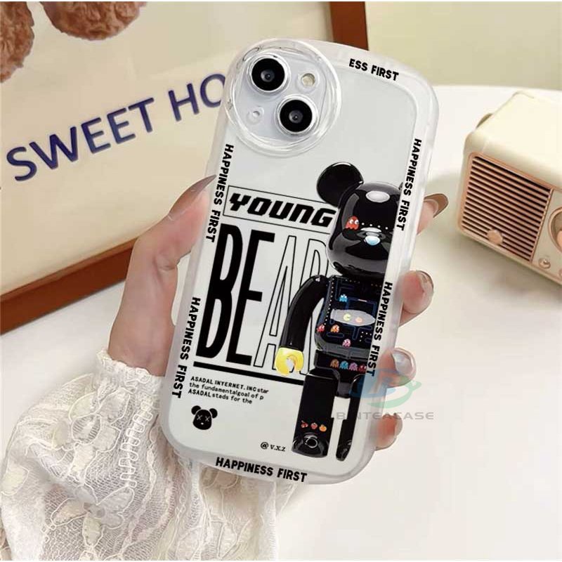 Soft Case TPU Motif Beruang Untuk IPhone 11 11 Pro 11 Pro MAX 12 12 Pro 12 Pro MAX X XR XS MAX 6 6S 7 8 Plus SE 2020