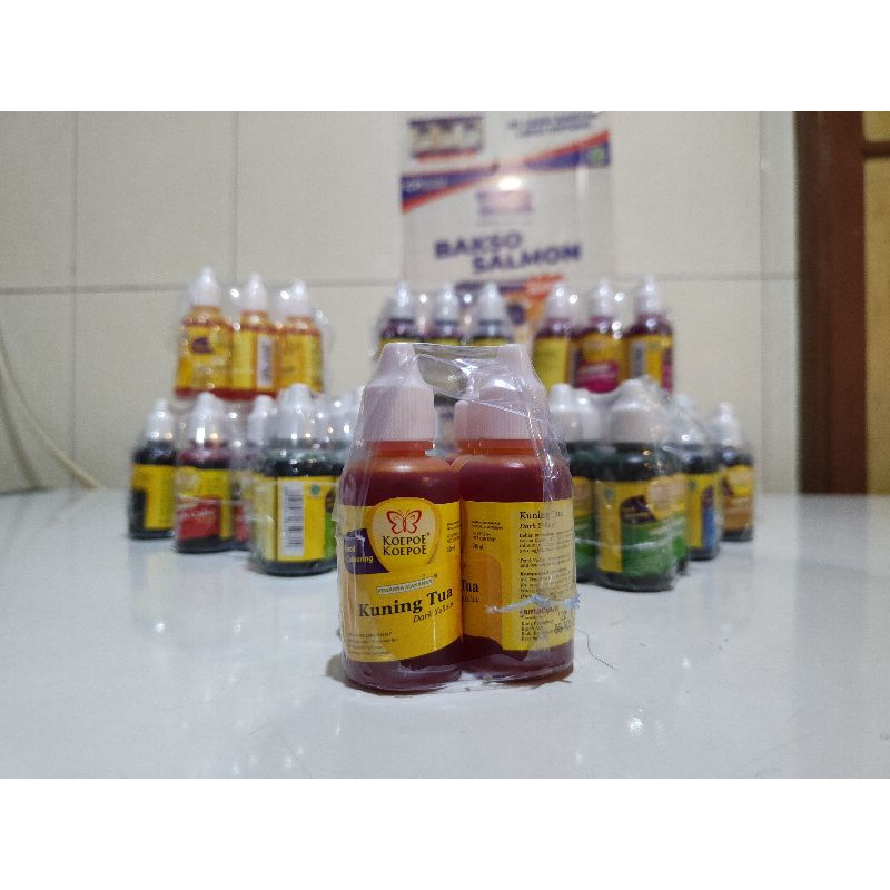 

Koepoe Koepoe / Kupu Kupu Pewarna Makanan Kuning Tua 30 ml Koe Poe