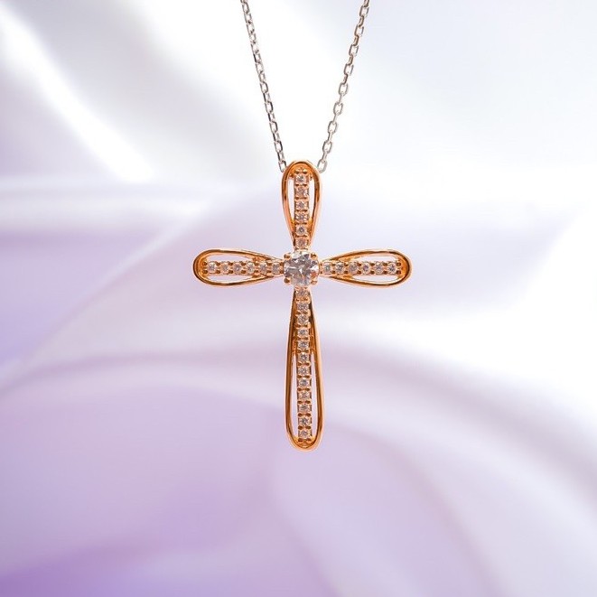 Liontin Easter Cross Sandra Dewi Gold PD200301 Kadar 18K