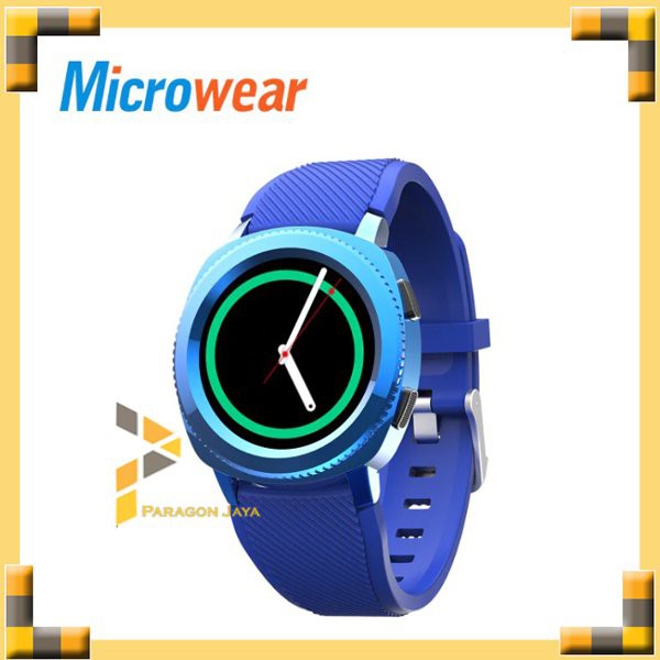 #GudangSatu - Microwear L2 Smart Watch - Smartwatch L2 like Samsung Gear 3 - Biru