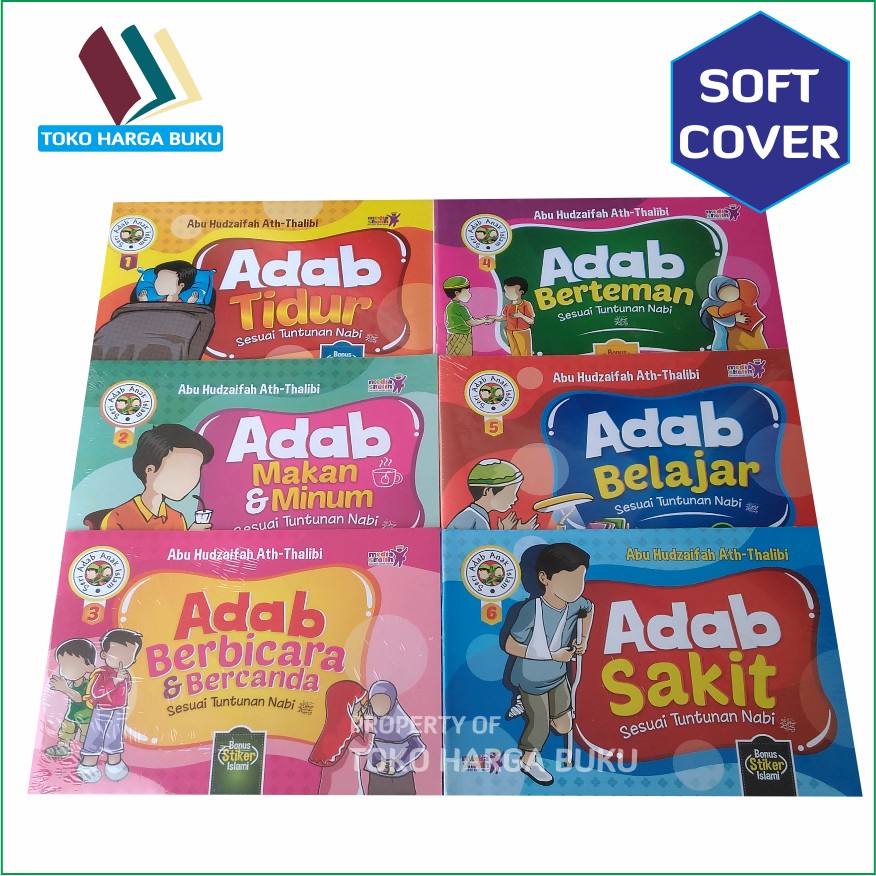 Paket Seri Adab Anak Islam KOMPLIT 1 SET isi 6 Jilid - Penerbit Media Shalih