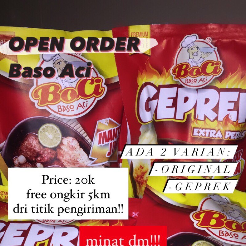 

Baso Aci (BOCI) ori&geprek