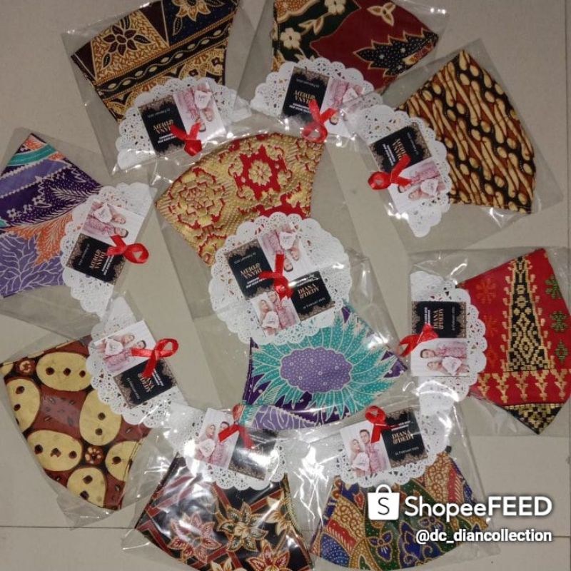 sovenir masker motif ( 1000 pcs )