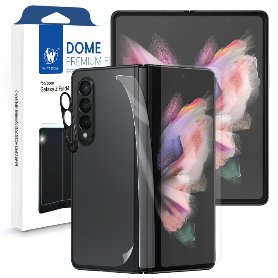 Whitestone Dome Premium Film Back &amp; Screen Protector Samsung Z Fold 4