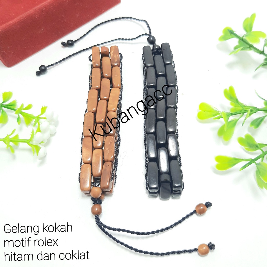 Motif Rolek Gelang Fuqaha Rolex Gelang Koka Rantai Jam Kokka Kaukah Gelang Pria Wanita Kayu Kokkah