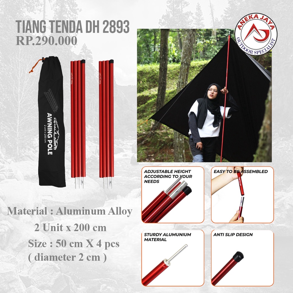 TIANG TENDA DHAULAGIRI AWNING POLE DH 2893