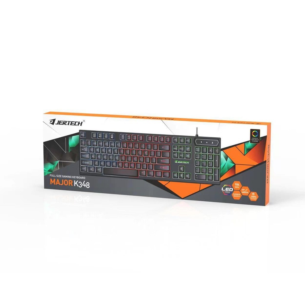 Keyboard Gaming Jertech K348 Full LED Backlight -XOBOX