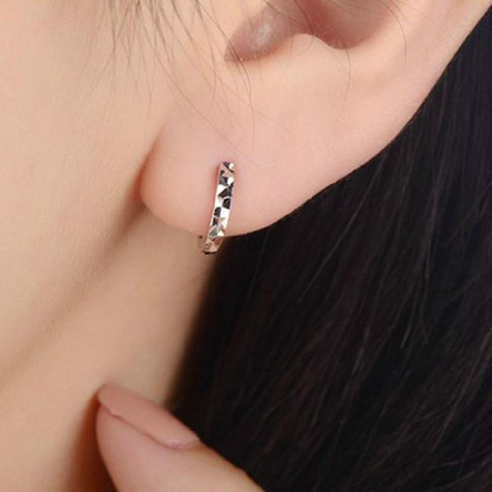 Anting Nanas Fashion Wanita Pria Simple Silver Plated