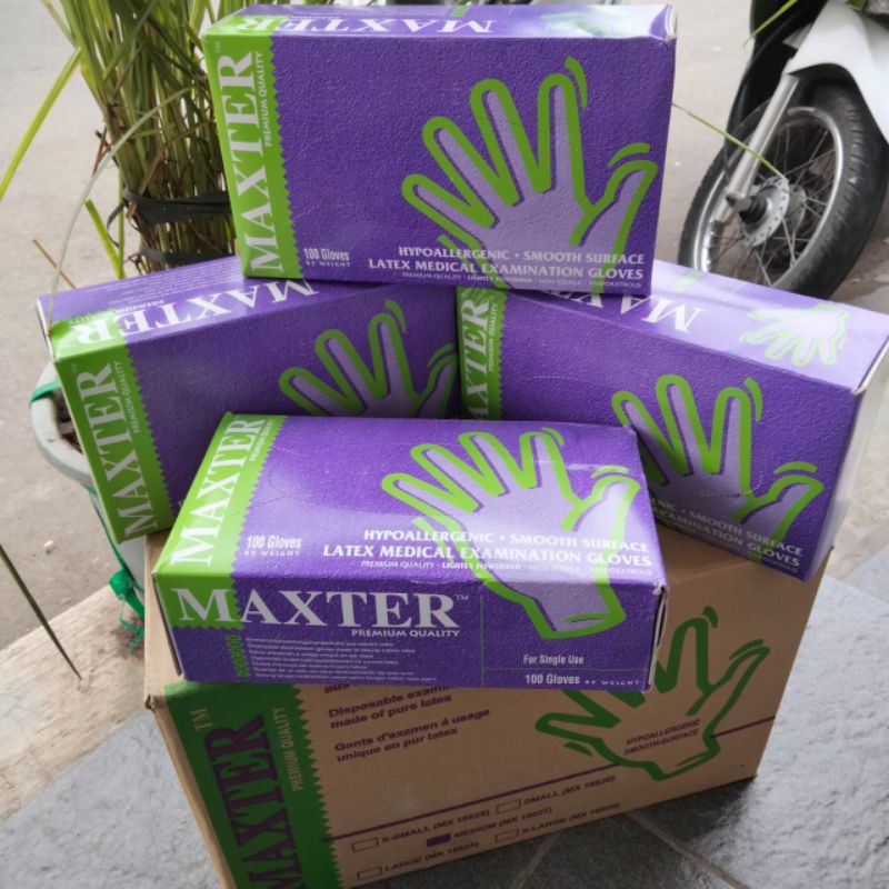 MAXTER GLOVES HANDSCON SARUNG TANGAN MEDIS ukuran S M L
