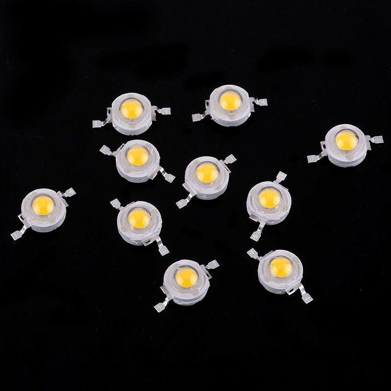 120pcs Lampu LED High Power 1w 6000K Warna Putih Untuk Komponen DIY