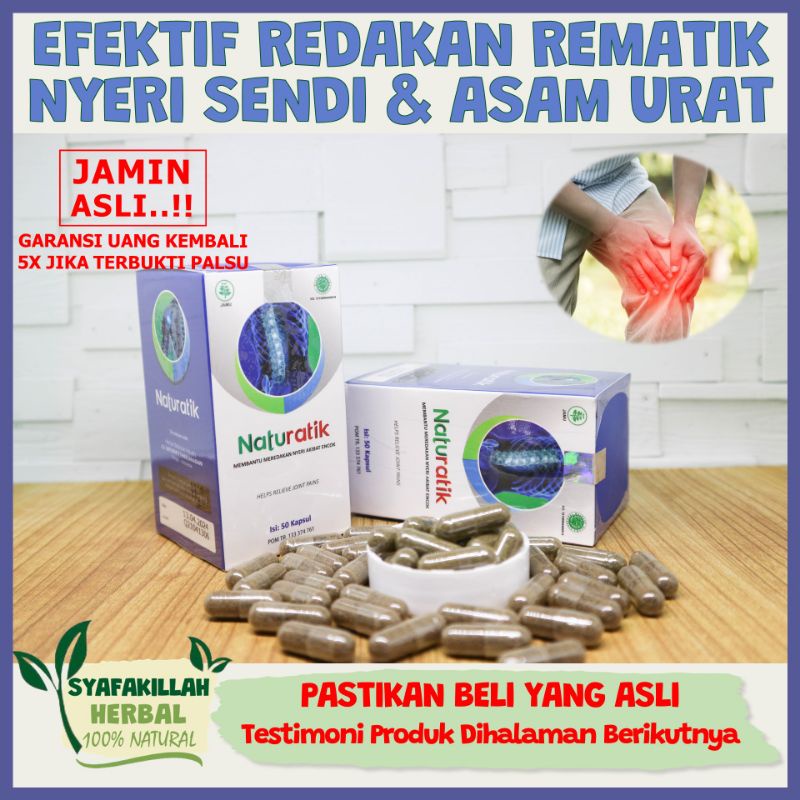 [ASLI] NATURATIK, Obat Asam Urat, Nyeri Sendi, Rematik, Reumatik, Sakit Sendi