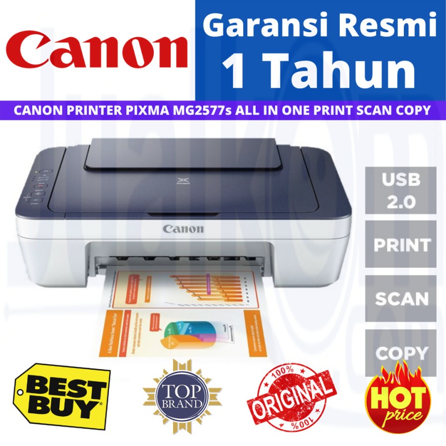 PRINTER CANON PIXMA MG2570S PRINTER ALL IN ONE MG 2570 S RESMI