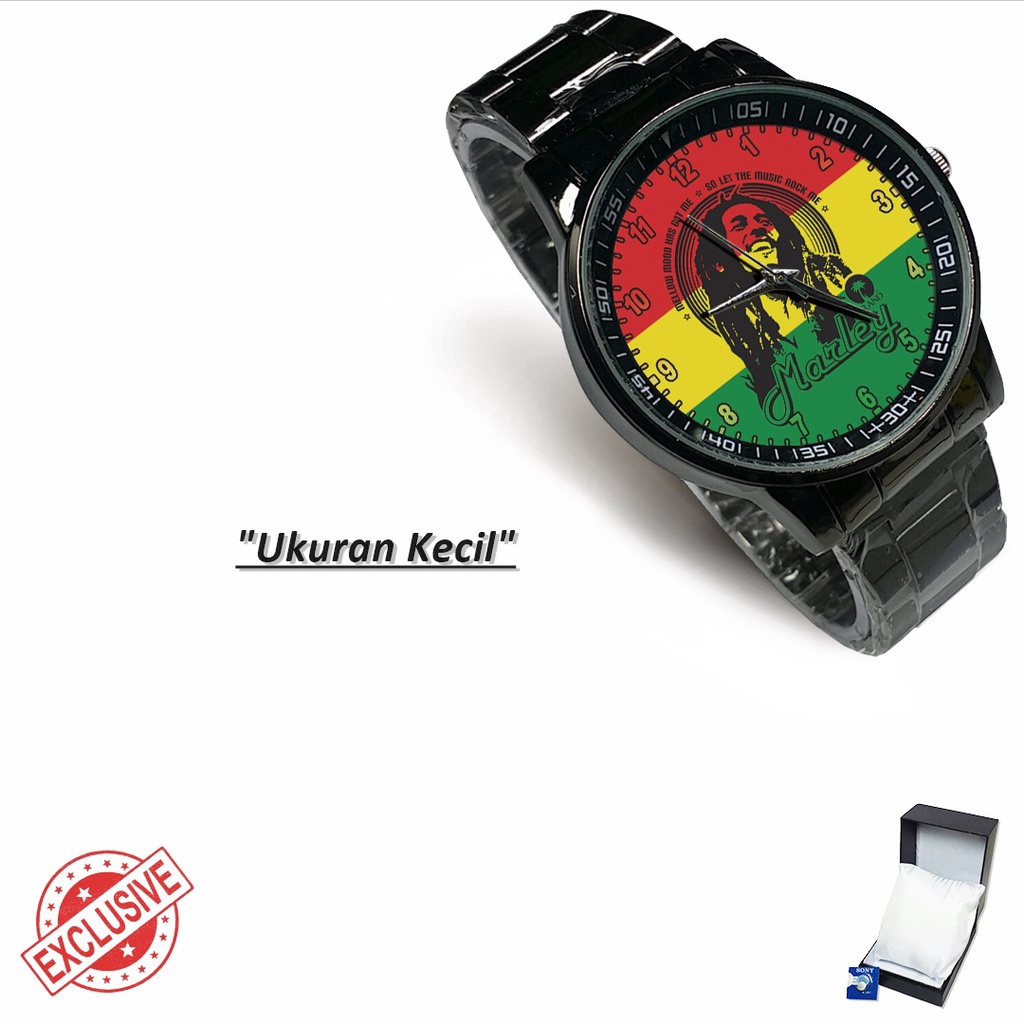 Jam Tangan Rantai Couple BOB MARLEY JAMAICA - 3 (Awesome)