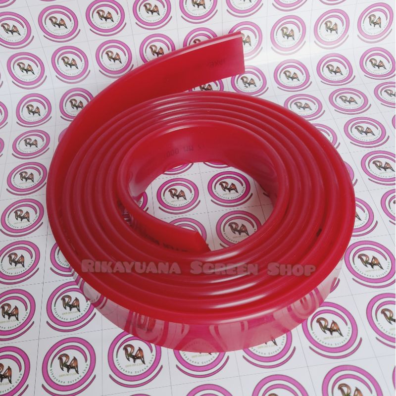 

Karet Rakel Sablon tebal 9mm Merah Bulat