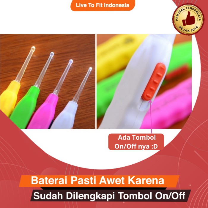 Alat Pembersih Korek Telinga Kuping Bayi Anak Earpick LED