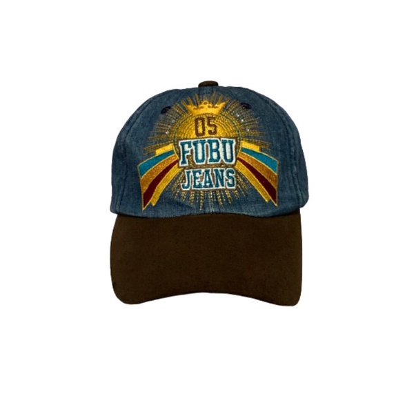 topi caps denim second bekas preloved fubu jeans