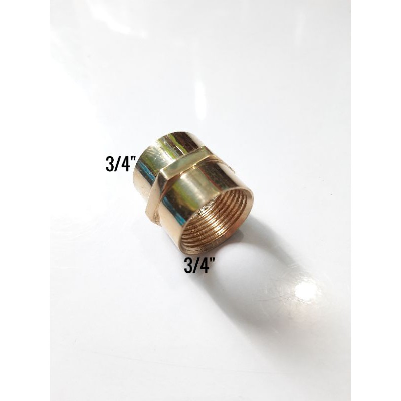 Sok sambungan 3/4&quot; × 3/4&quot; KUNINGAN DRAT DALAM
