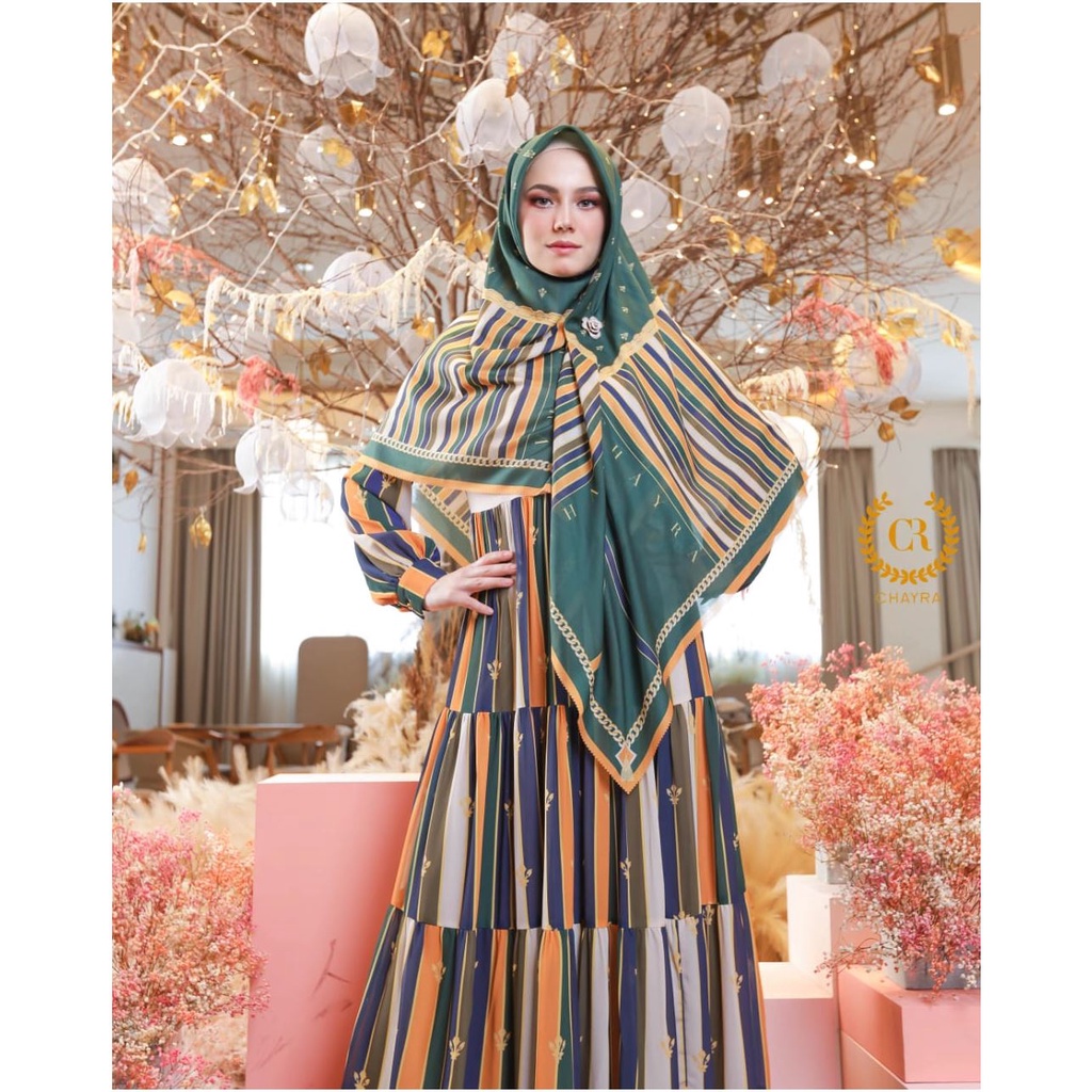 Dress Muslim ll Dress muslim Wanita ll Syari Set ll Dress ll Chayra Syari BY TIKA Ramlan (Arliza Ser