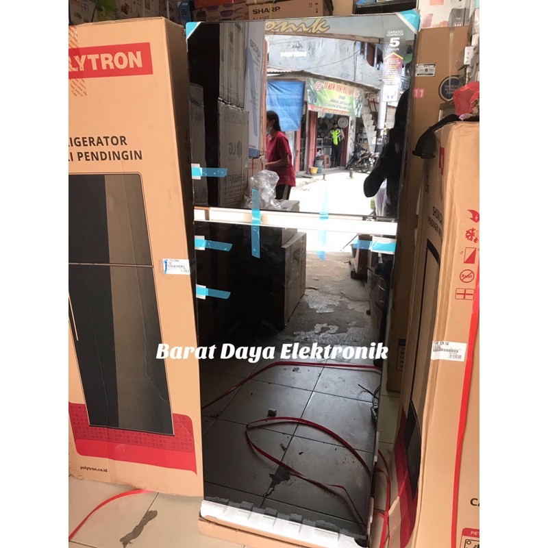 KULKAS POLYTRON JUMBO PRW 29 MNX LEMARI ES 2 PINTU PRW 29MNX BELLEZA JUMBO TANPA BUNGA ES JABODETABEK