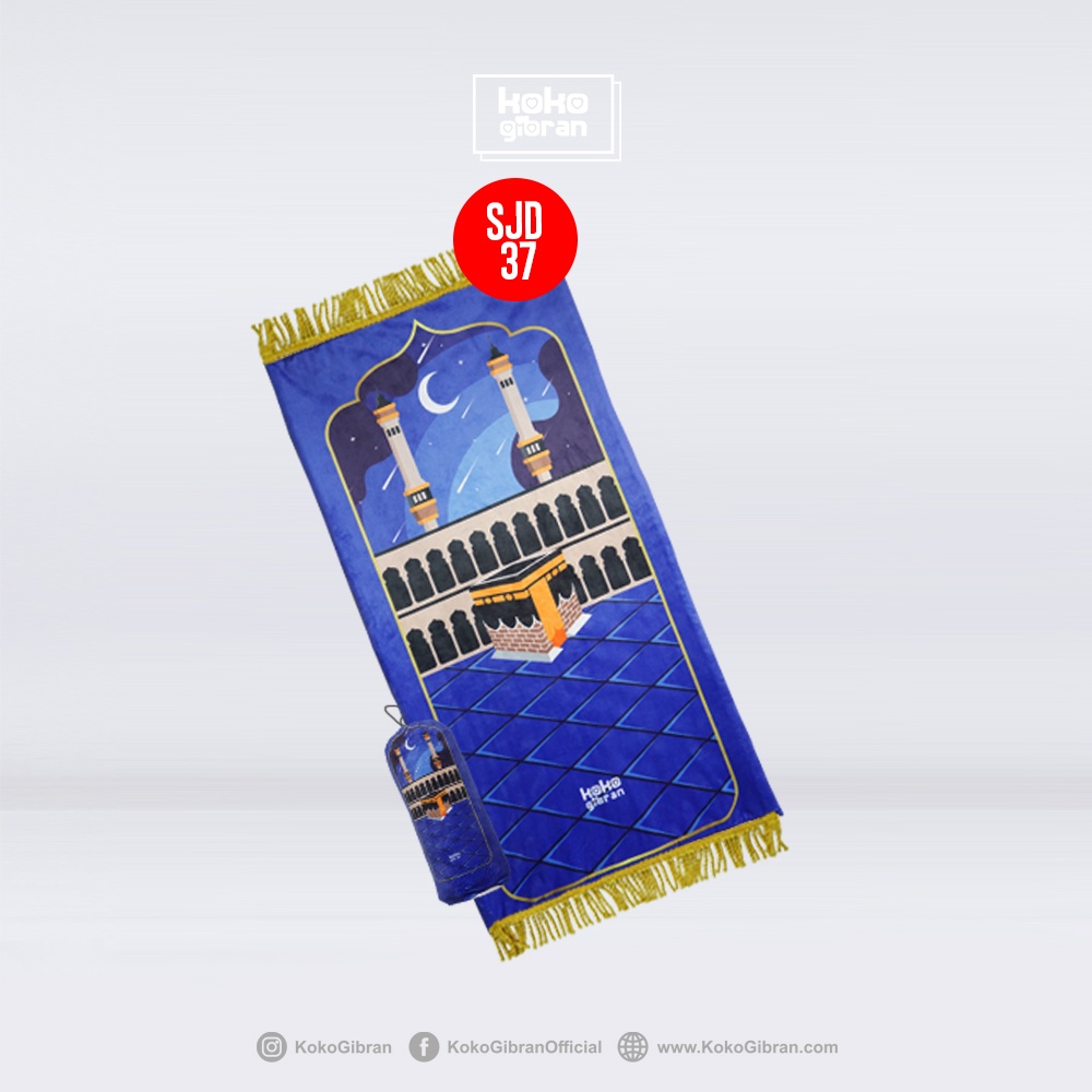 FREE POUCH Sejadah Custom Nama - Sejadah Laki Laki - Sejadah Printing - Sajadah Nama Anak - Sajadah Koko Gibran - Sejadah Nama - Perlengkapan Shalat Sajadah Anak Karakter - Sajadah Anak-SJD37