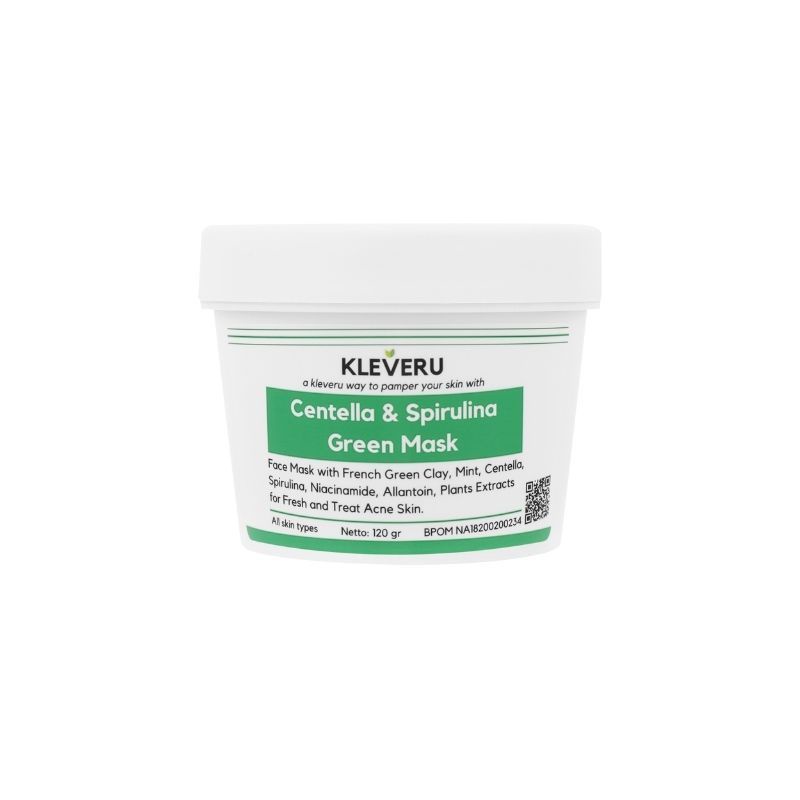 KLEVERU Centella and Spirulina Green Mask 120gr 50gr