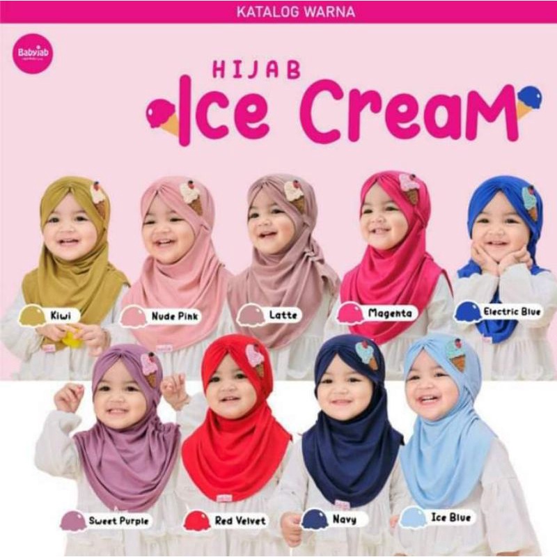 JILBAB BEST SELLER 2025 HIJAB ICE CREAM By Babyjab