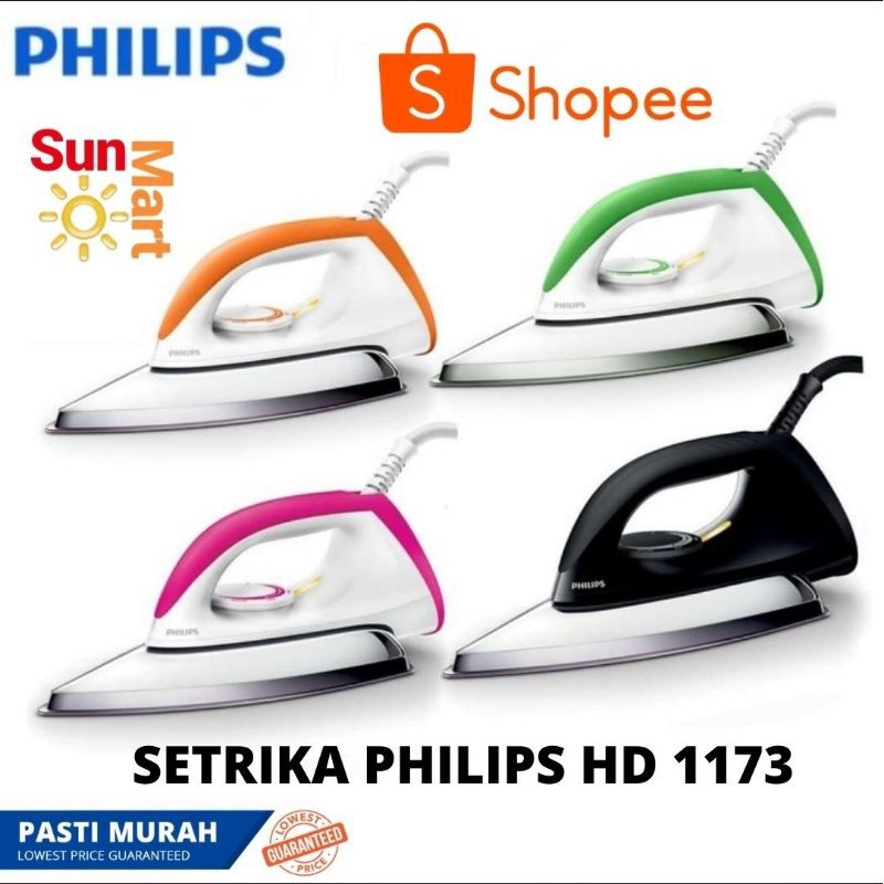 Setrika Murah / Setrika Berkualitas / Dry Iron Philips HD 1173