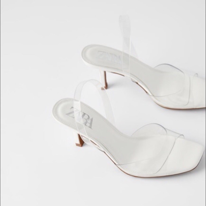 ZR Woman Nuevo Verano Vinilo Blanco Tacon Sandalia #301