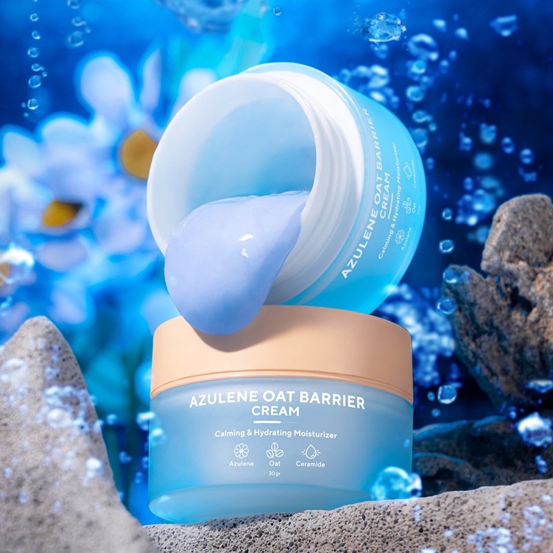 TRUE TO SKIN - Azulene Oat Barrier Moisturizer Cream (Pelembab Krim Skin Barrier utk Kulit Normal - Kering, Iritasi)