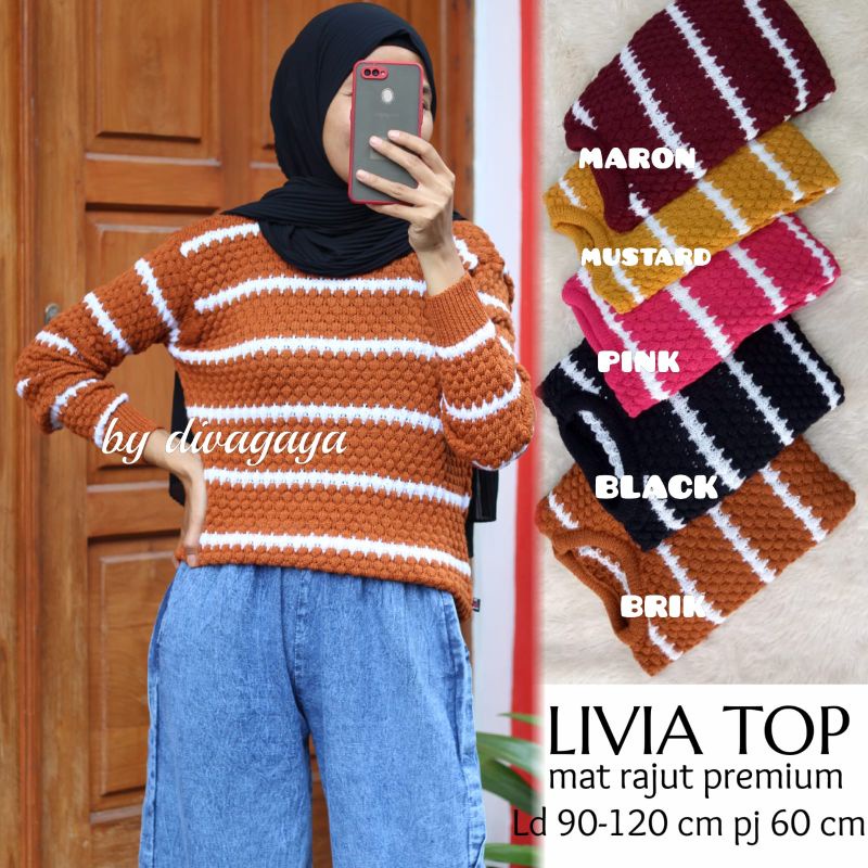 LIVIA TOP RAJUT TEBAL PREMIUM