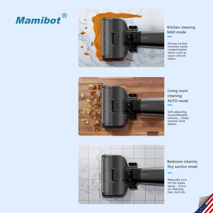 Mamibot Multifunction Cordless Floor Washer &amp; Vacuum Cleaner Flomo III