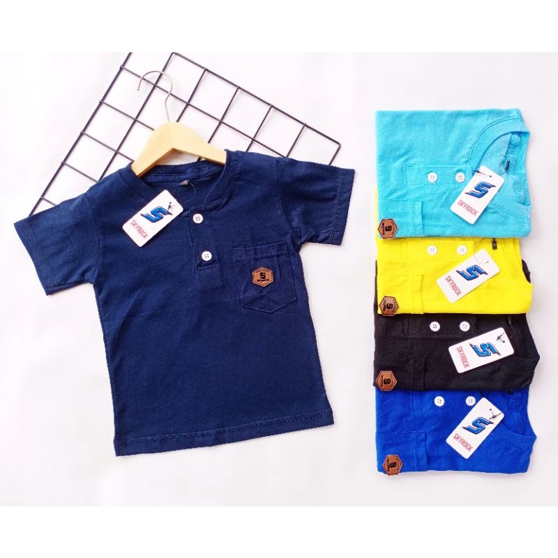 Kaos Polo anak katun combet