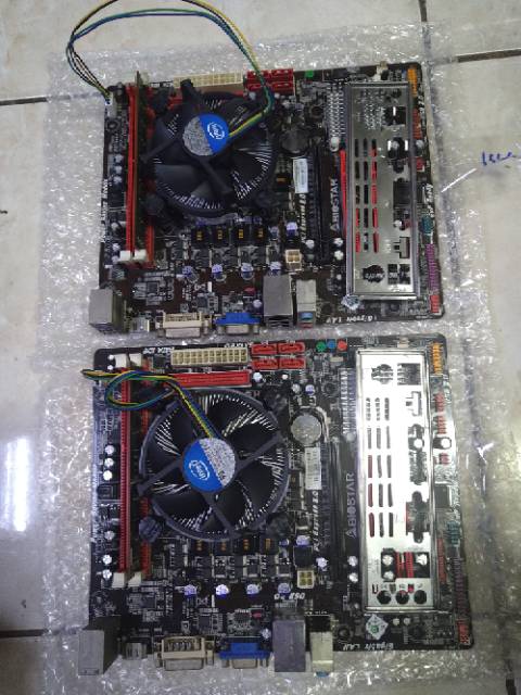 Paket mainboard lga 1156 H55 Prosesor core I3 530 ram 4gb plus fan