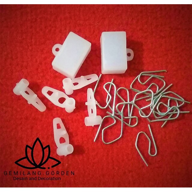 aksesoris gorden rel kawat pengait gorden jendela