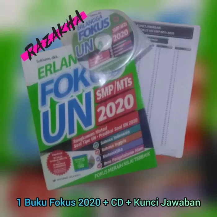 Buku Erlangga Fokus Un Smp Mts 2020 Cd Dan Kunci Jawaban Shopee Indonesia