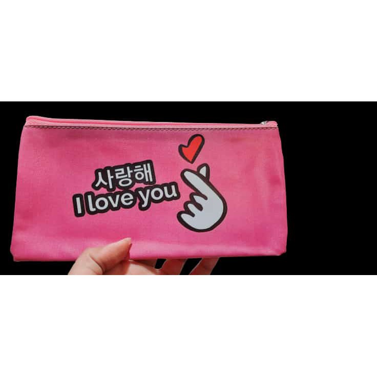 

CASE PENSIL I LOVE YOU,TEMPAT PENSIL SERBAGUNA