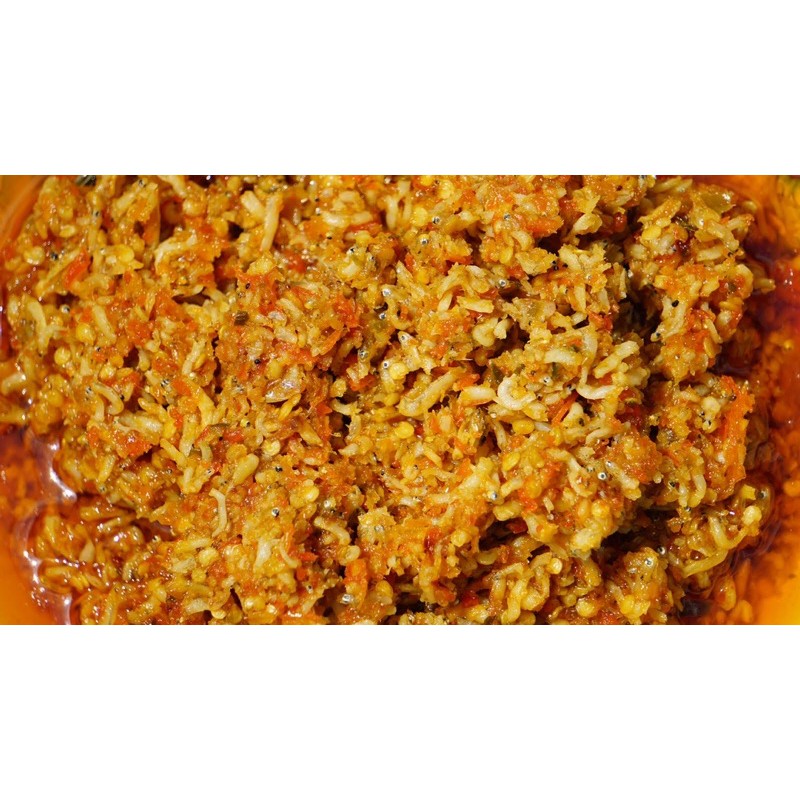 

Sambal teri 150gr /pedas banget /homemade /fresh