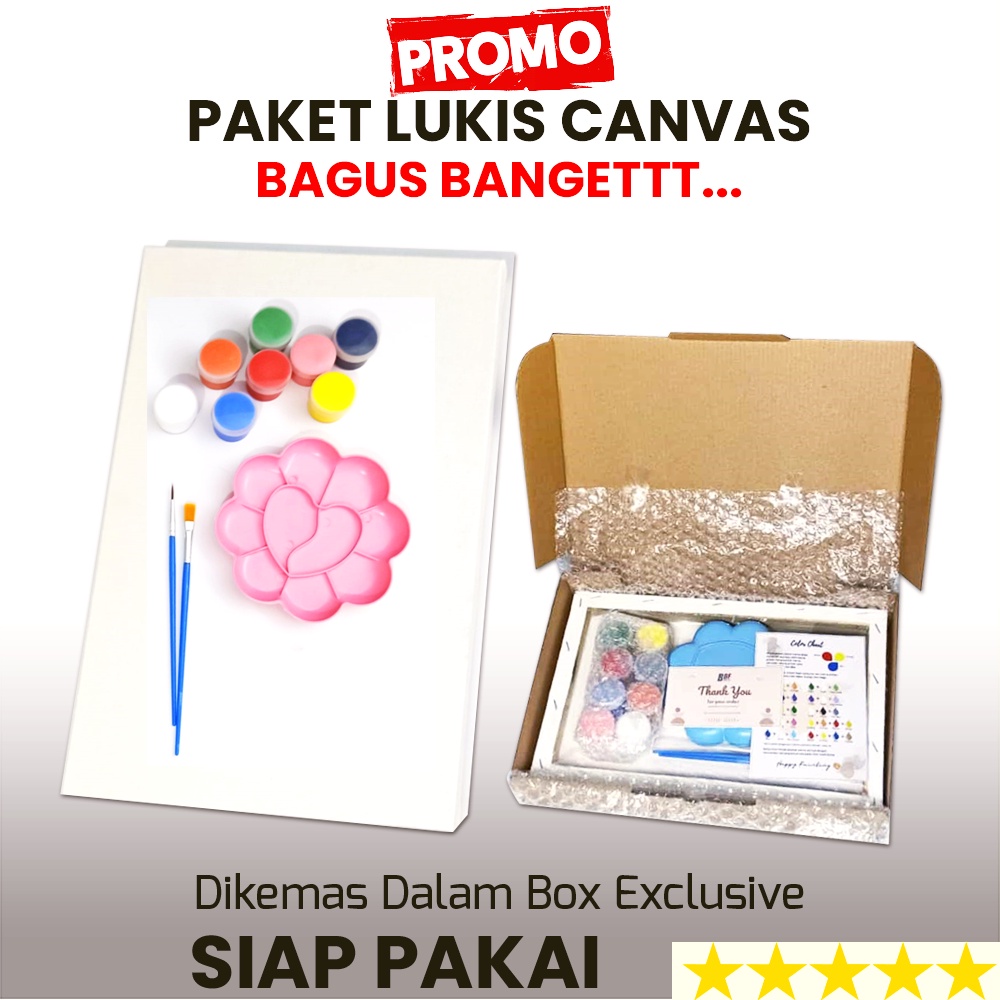 

RK Paket Alat Lukis Lengkap 1 Set KANVAS