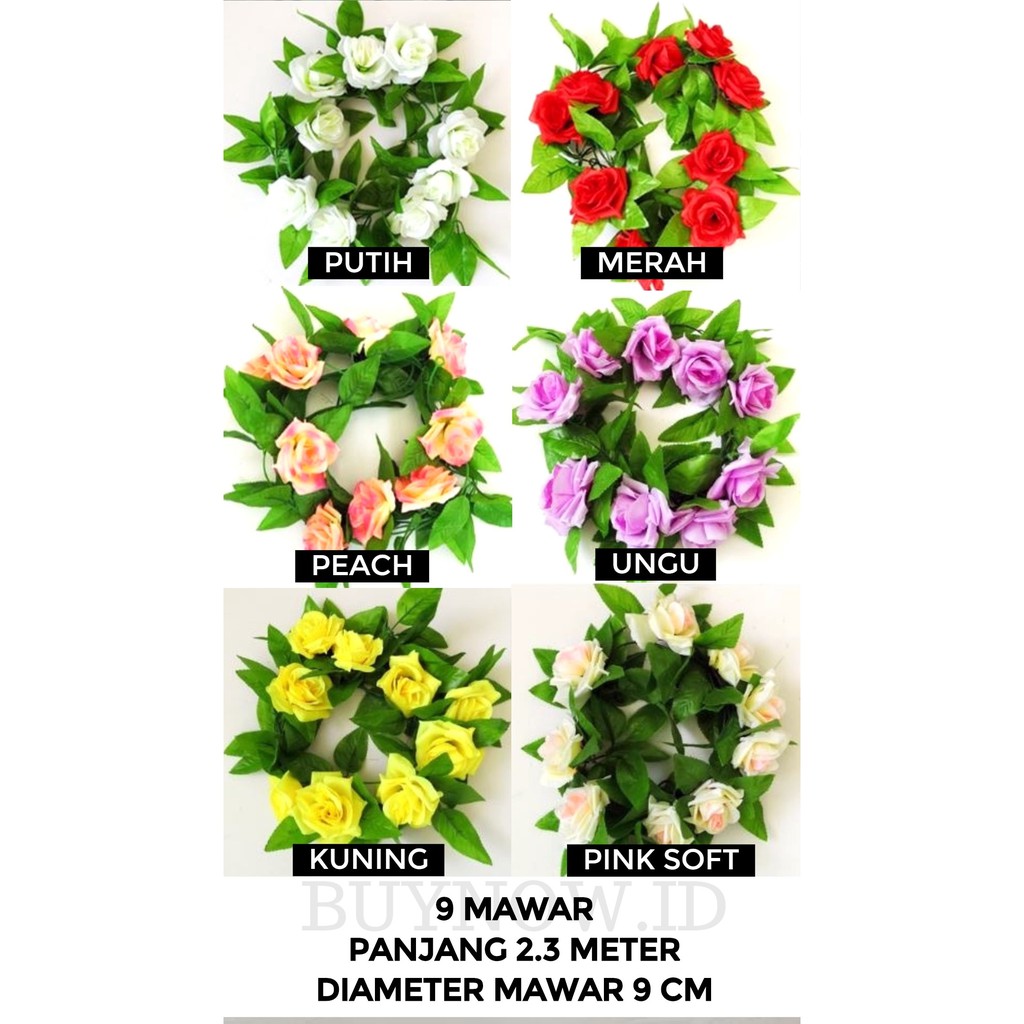 BUNGA RAMBAT Dekorasi Ruangan Bunga Artifisial Bunga Palsu-1