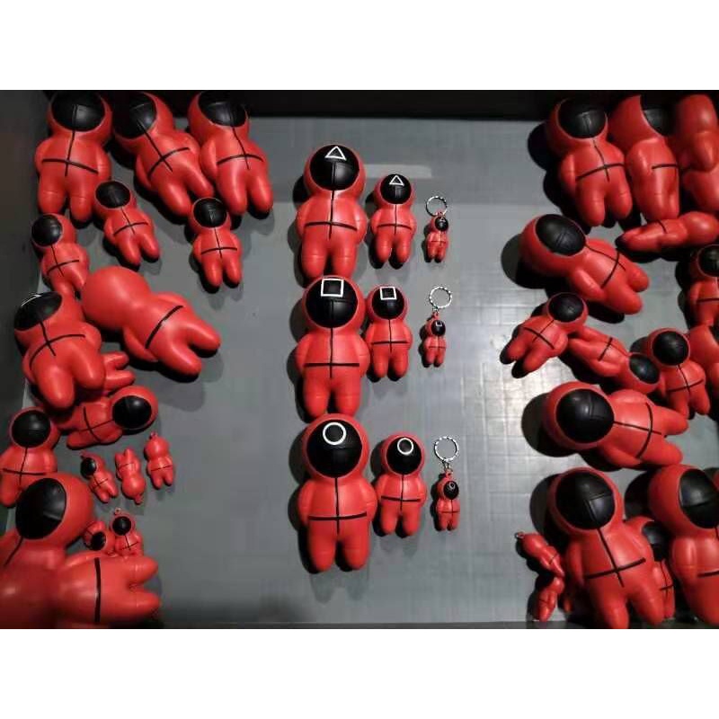 Squid Game Squishy Pink Soldiers Squid Game Figure Anti stress