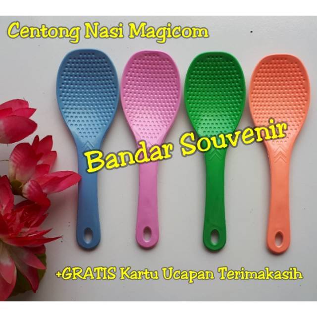 [100pcs] Centong Tebal Warna Souvenir Dikemas Plastik